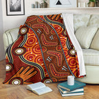 aboriginal-preium-blanket-indegenous-dot-painting-art