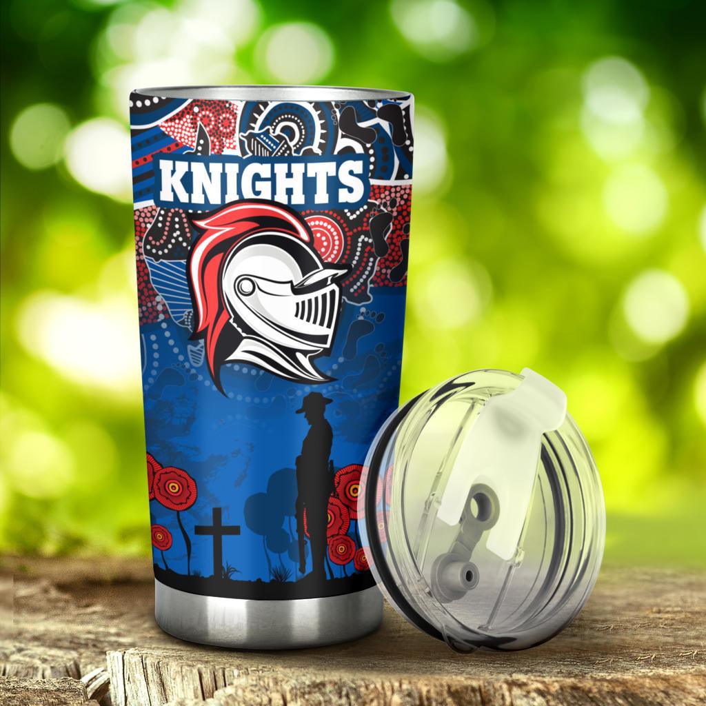 custom-personalised-knights-tumbler-newcastle-anzac-day-aboriginal