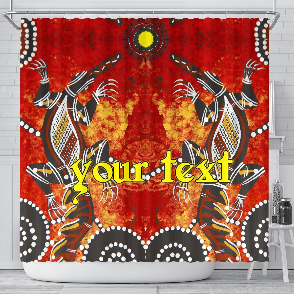 custom-shower-curtains-aboriginal-crocodile-and-kangaroo
