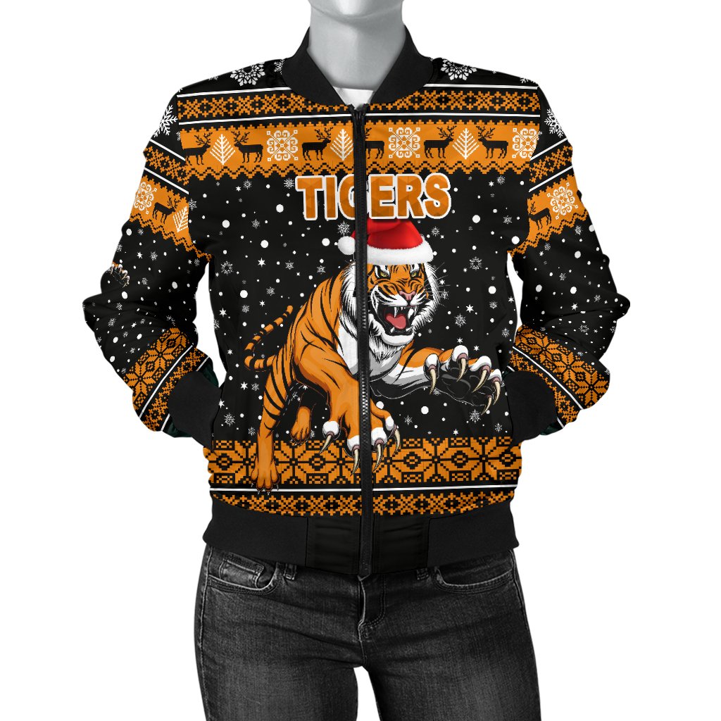 wests-christmas-womens-bomber-jacket-tigers-unique-vibes-black