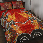quilt-cover-set-dot-painting-crocodile-and-kangaroo-patterns
