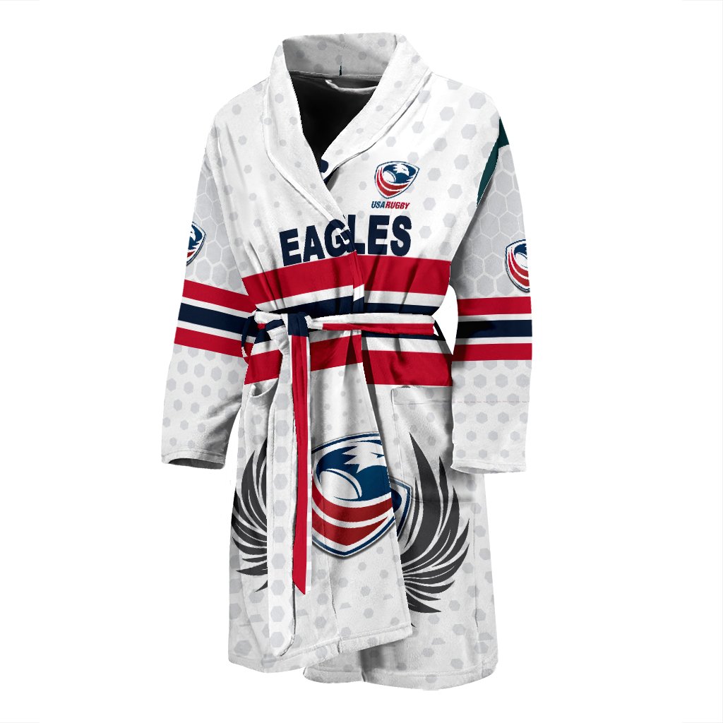 usa-rugby-mens-bath-robe-eagles-simple-style-white