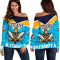 Gold Coast Women Off Shoulder Sweater Titans Gladiator Anzac Vibes - Vibe Hoodie