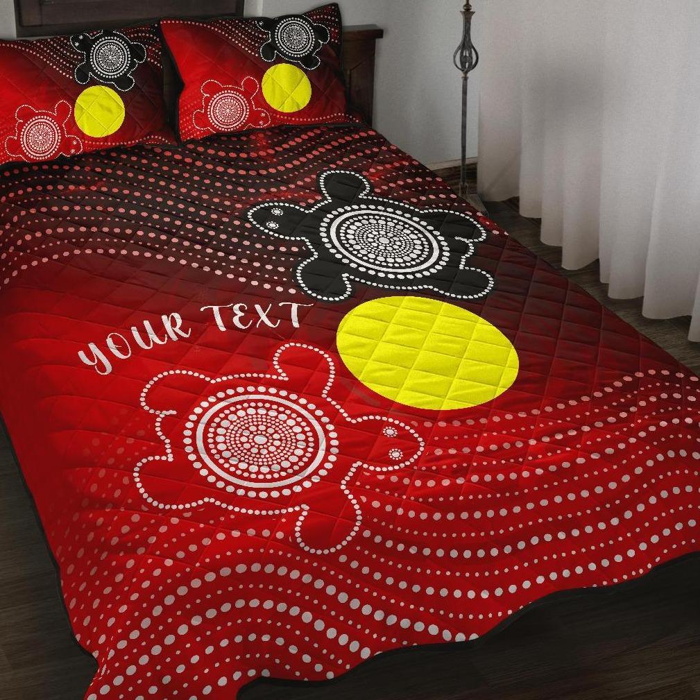 custom-aboriginal-quilt-bed-set-indigenous-circle-dot-painting-style