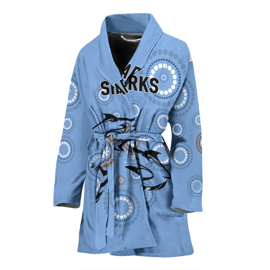 cronulla-sutherland-womens-bath-robe-sharks-anzac-day-unique-indigenous