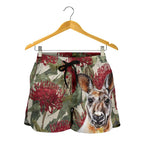 Short - Kangaroo Short Waratah Painting - Women - Vibe Hoodie