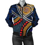 bomber-jacket-aboriginal-dot-panting-art-with-snake
