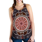 Racerback Tank - Aboriginal Dot Painting Tank Top Ver03 - Women - Vibe Hoodie