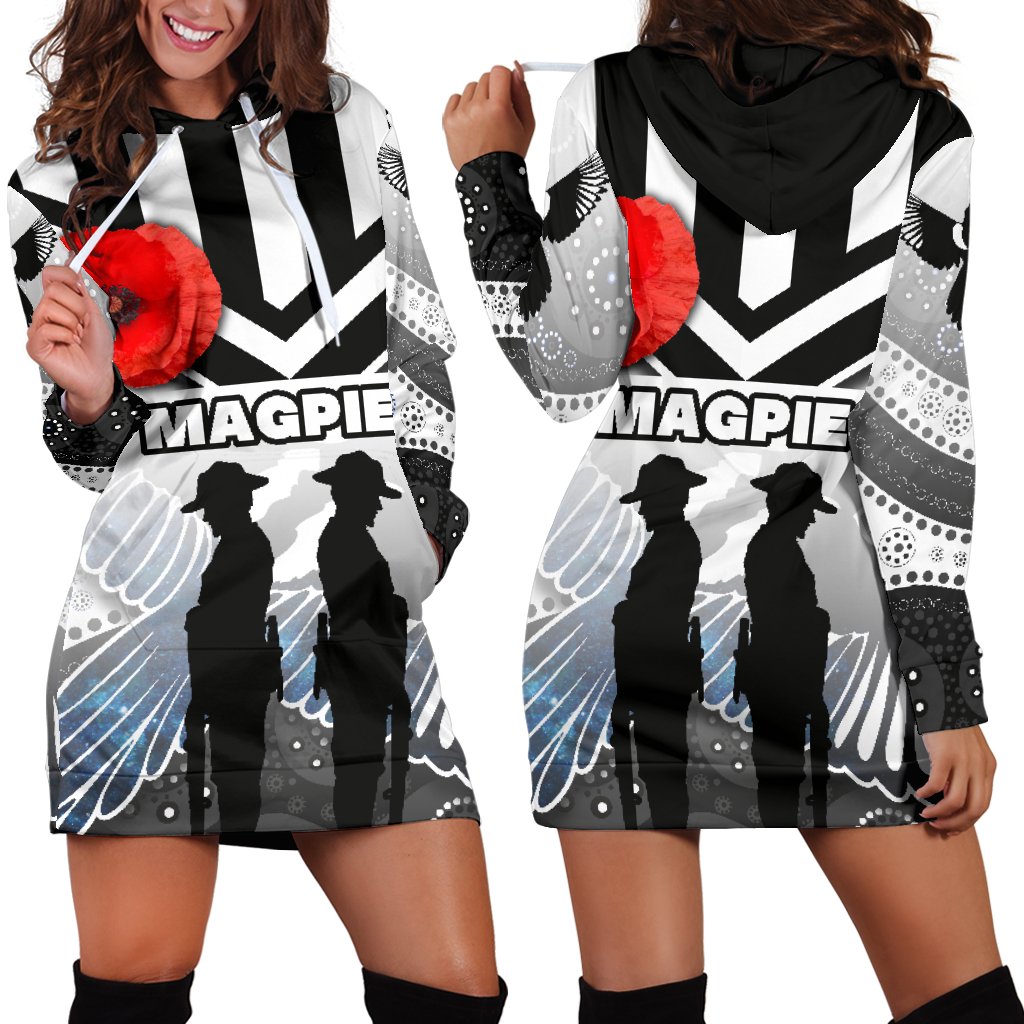 magpies-womens-hoodie-dress-collingwood-anzac-day-special-version