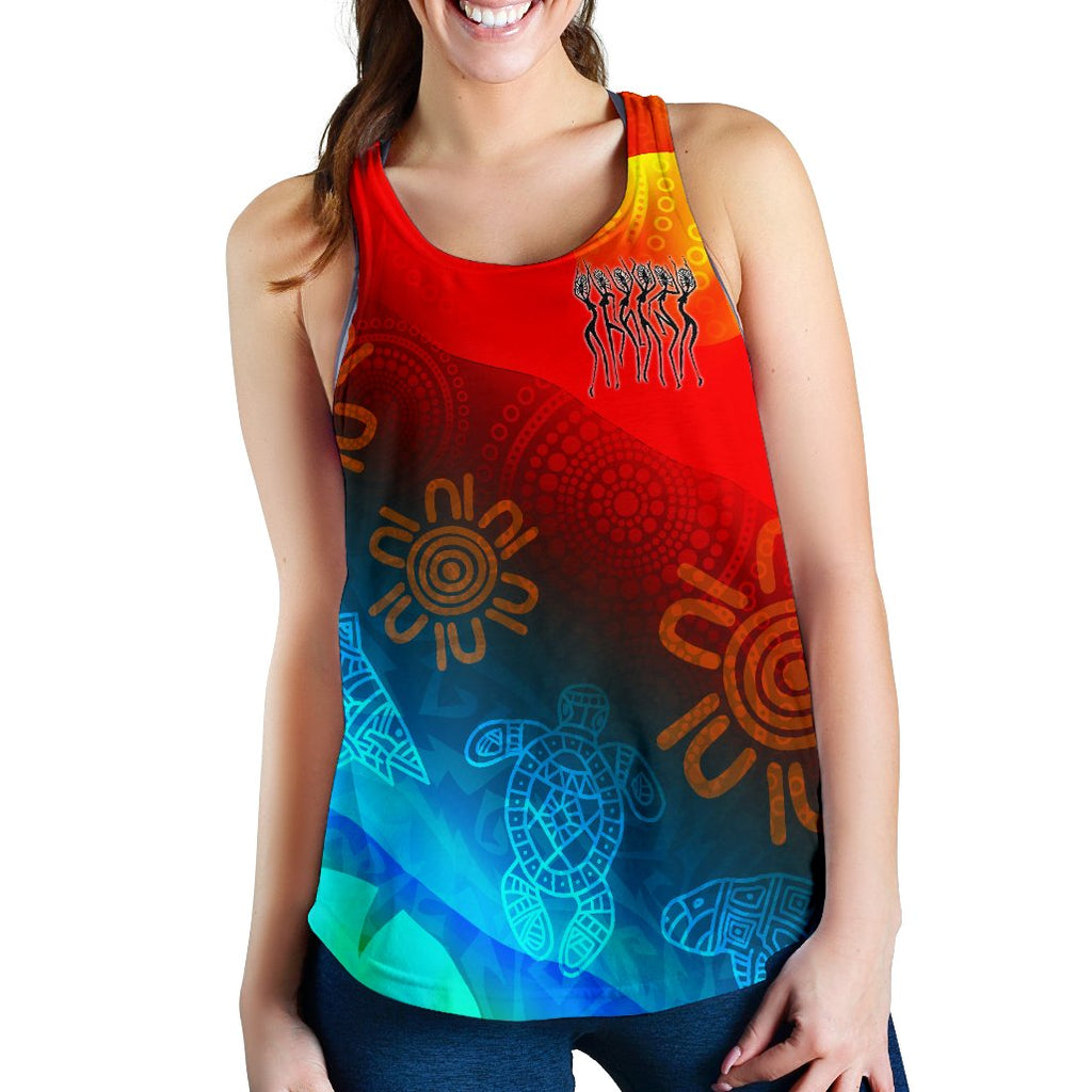 Naidoc Women's Racerback Tank - Proud To Be - Vibe Hoodie
