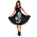 New Zealand Rugby Haka Dance Women Midi Dress - Vibe Hoodie