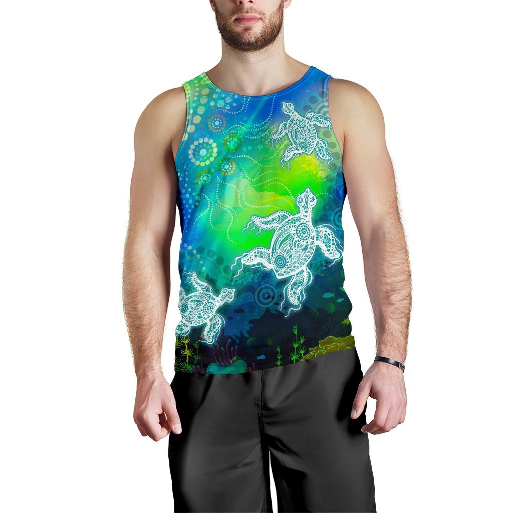 aboriginal-mens-tank-top-indigenous-turtle-ocean-dot-painting-art
