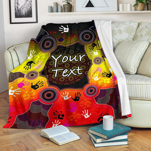 custom-aboriginal-premium-blanket-indigenous-circle-dot-painting-hand-art