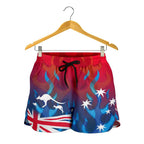 Short - Aus Flag Short Kangaroo Flame - Women - Vibe Hoodie
