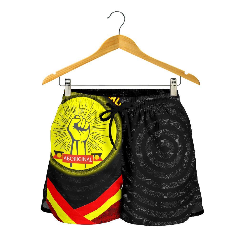 Shorts Women - Aboriginal Flag And Animals Pattern - Vibe Hoodie