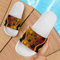 slide-sandals-indigenous-rock-painting-hand-art-golden-style-white