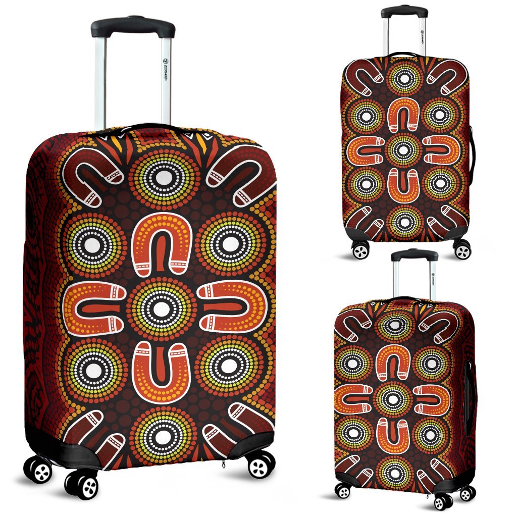 aboriginal-luggage-covers-aboriginal-dot-painting-flowers-style
