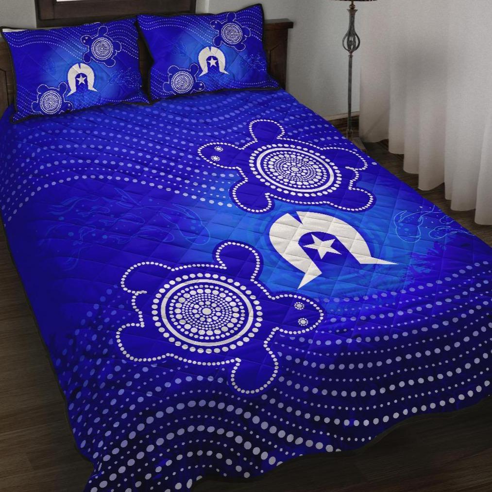 torres-strait-islanders-quilt-bed-set-torres-symbol-with-turtle