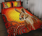 aboriginal-quilt-cover-set-kangaroo-patterns-sun-dot-painting