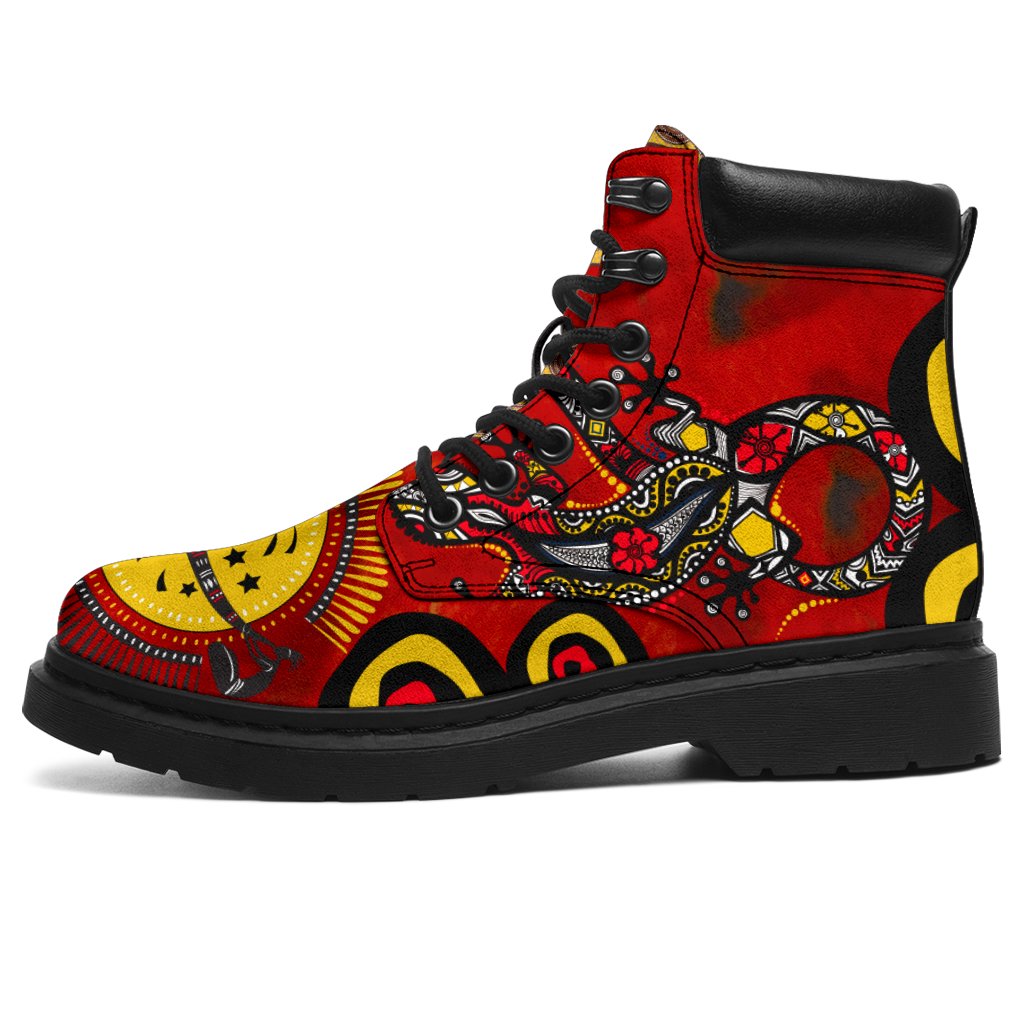 aboriginal-all-season-boots-lizard-and-boomerang-patterns