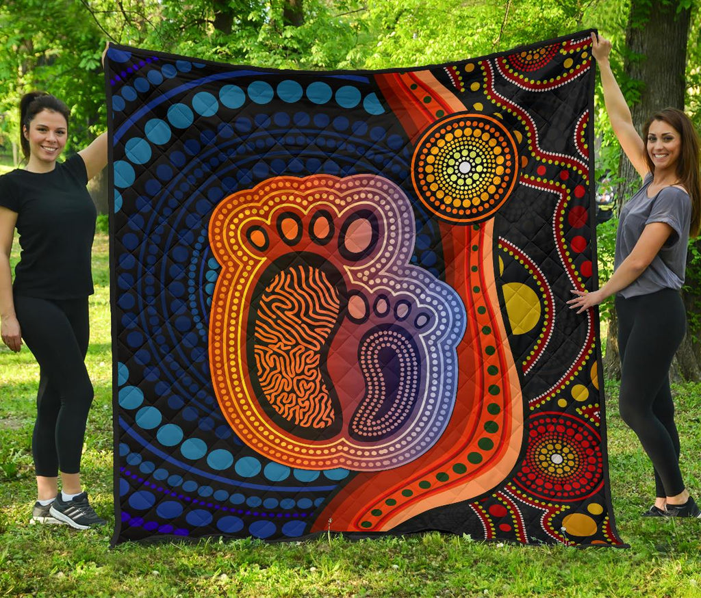 1st-australia-premium-quilt-aboriginal-mother-and-son-foot