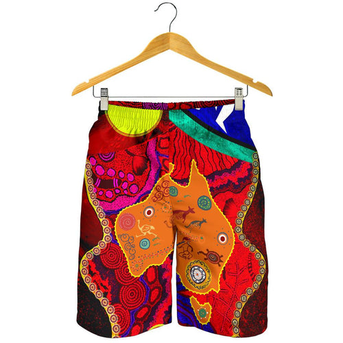 aboriginal-mens-shorts-aboriginal-red-pattern-naidoc-week