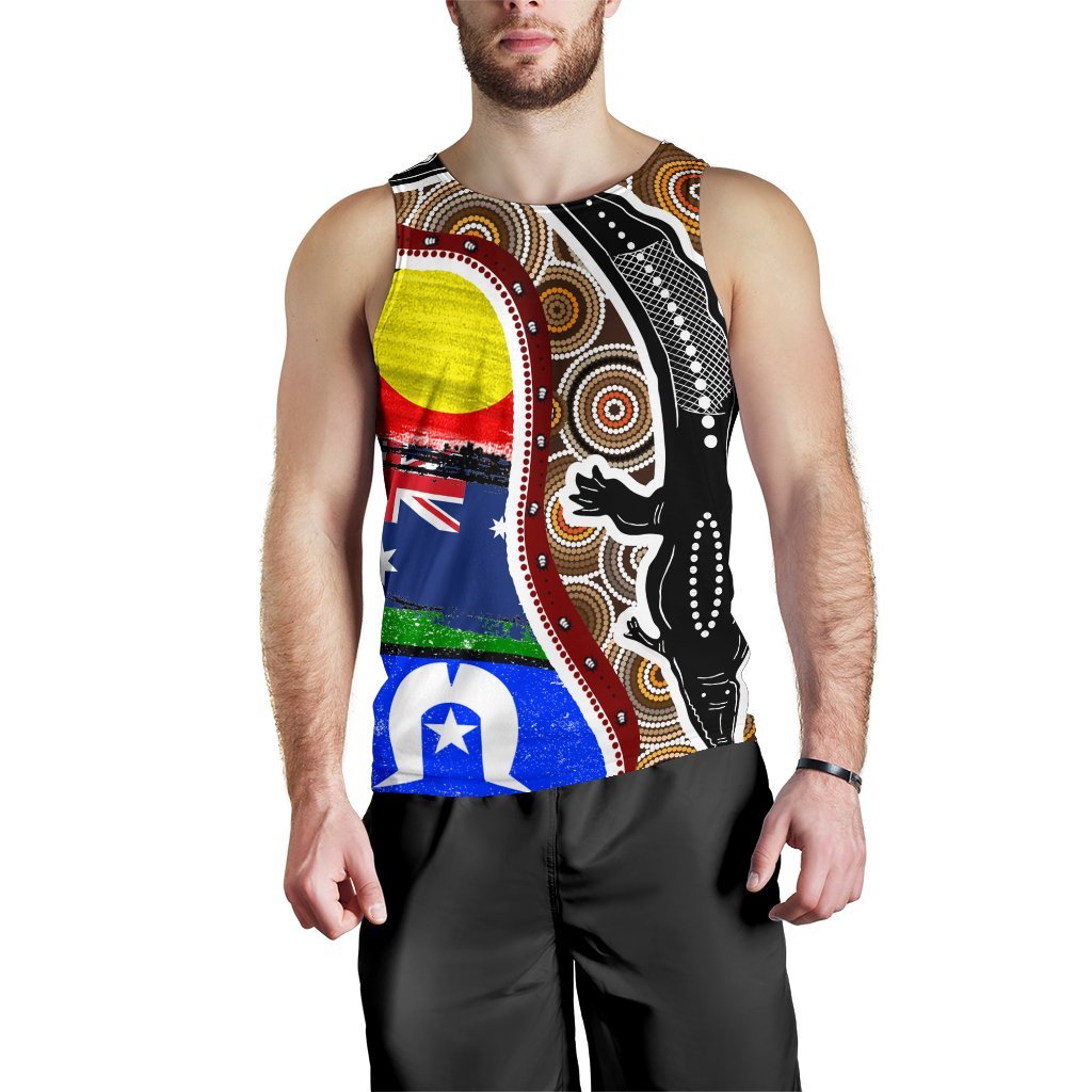 mens-tank-top-australian-aboriginal-crocodile-with-naidoc-flags