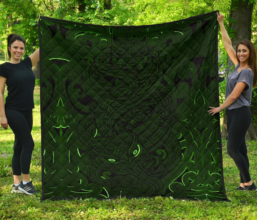 new-zealand-premium-quilt-maori-gods-tumatauenga-god-of-war-green