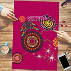 sydney-premium-wood-jigsaw-puzzle-sixers-indigenous-magenta
