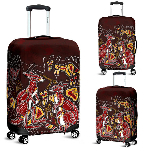 aboriginal-luggage-covers-kangaroo-family-with-hand-art
