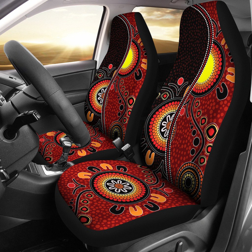 aboriginal-car-seat-covers-australia-flag-dot-painting-art