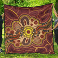 aboriginal-premium-quilt-indigenous-lizard-dot-painting-art