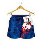 Anzac Lest We Forget Women's Shorts - Australian Flag Blue - - Vibe Hoodie