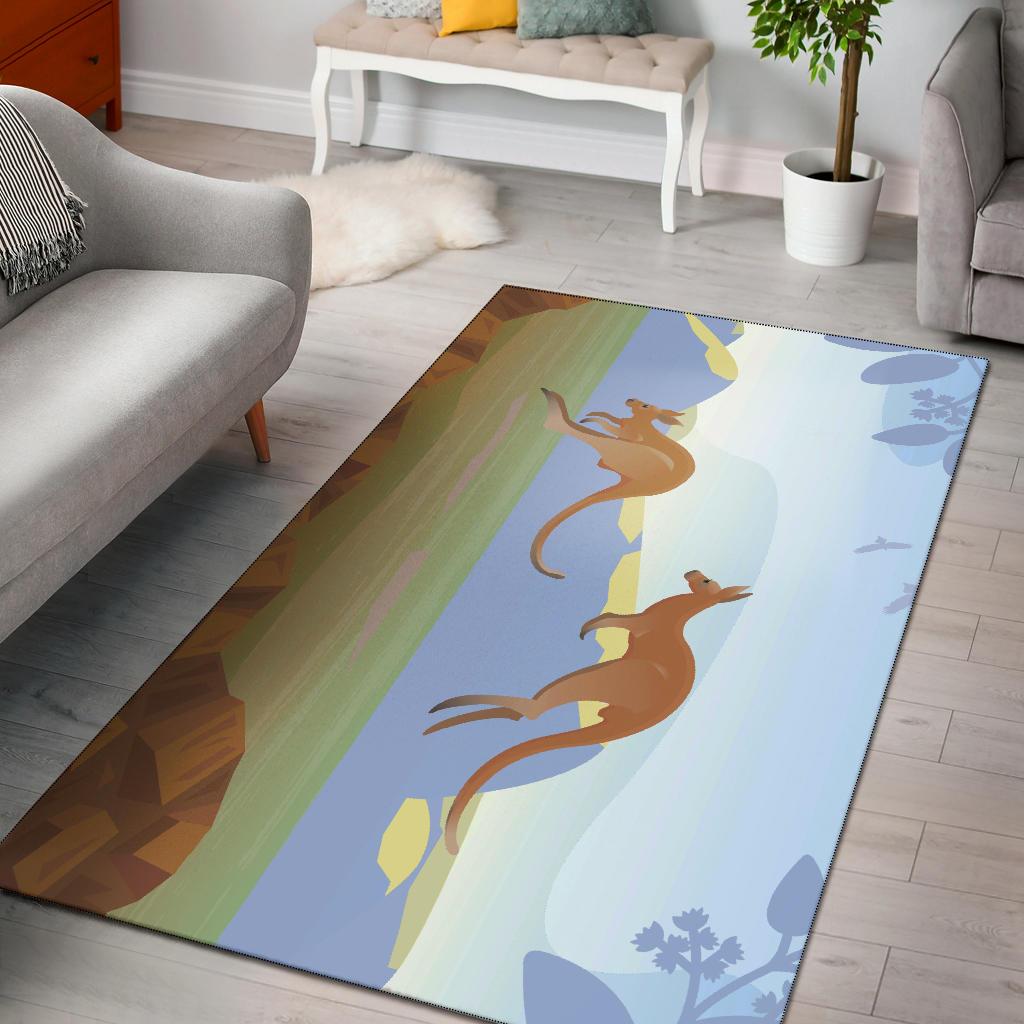 area-rug-kangaroo-rug-landscape-art-painting-ver01