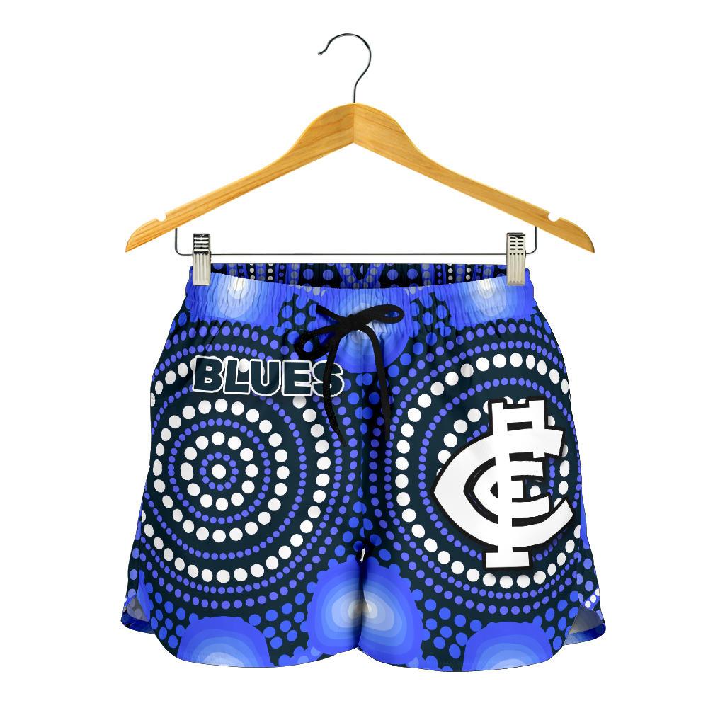 Blues Women Shorts Carlton Bright Indigenous - Vibe Hoodie