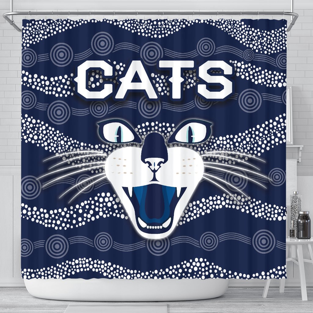 geelong-shower-curtain-cats-indigenous-navy