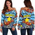 Cowboys Indigenous Off Shoulder Sweater - Vibe Hoodie
