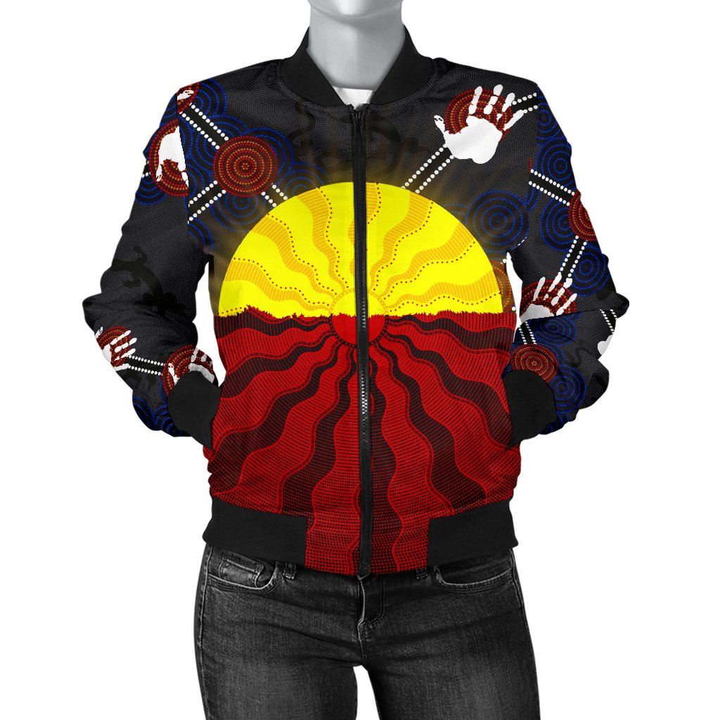 aboriginal-womens-bomber-jacket-aboriginal-lives-matter-flag-sun-dot-painting