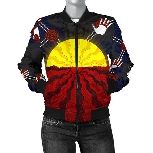 aboriginal-womens-bomber-jacket-aboriginal-lives-matter-flag-sun-dot-painting
