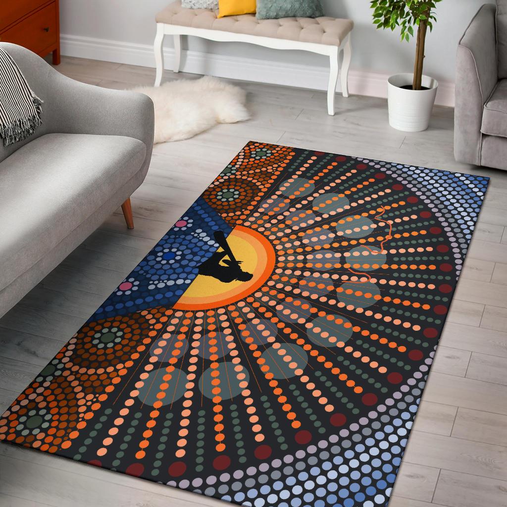 area-rug-didgeridoo-australia-rug-aboriginal-dot-painting