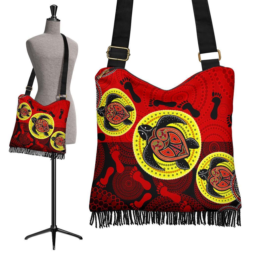 aboriginal-boho-bags-turtle-footprint-circle-dot-painting
