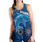 Naidoc Sharks Women Racerback Tank Cronulla Aboriginal Style - Vibe Hoodie