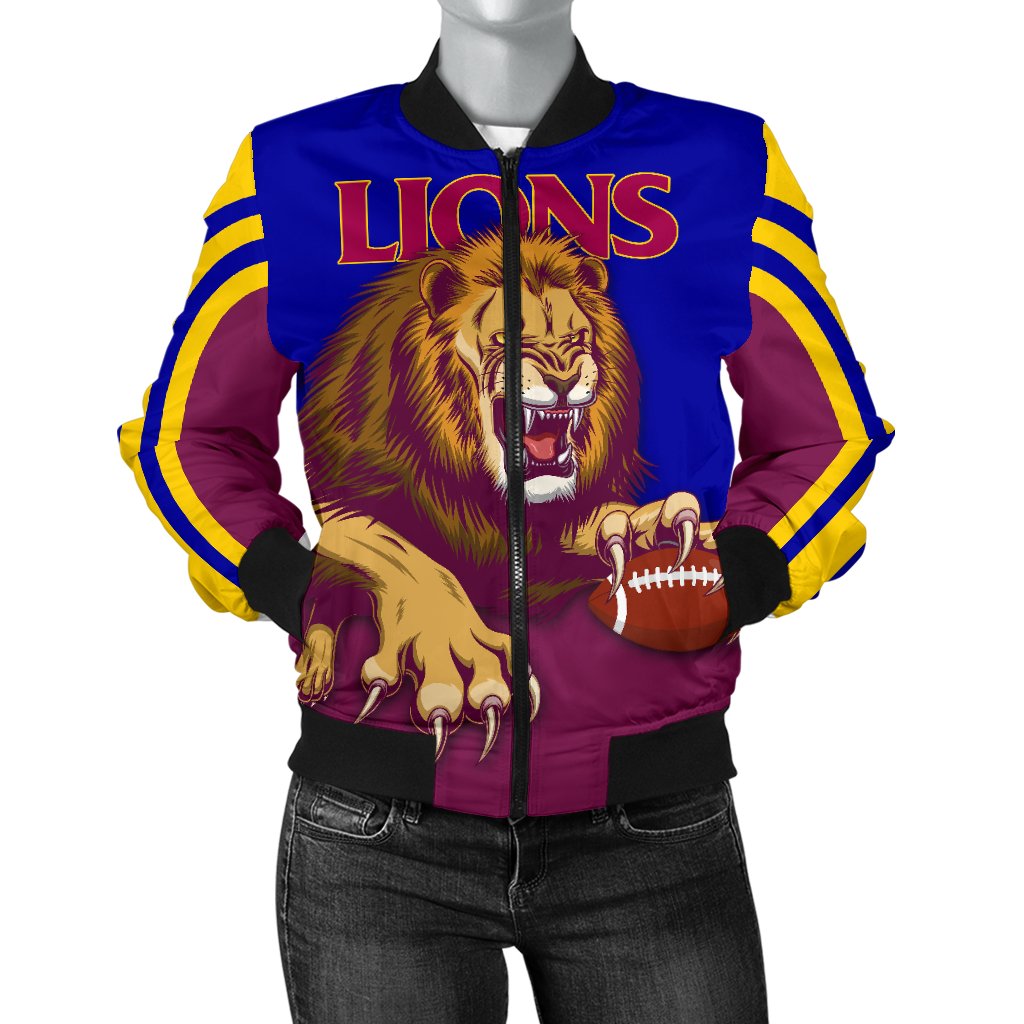 custom-personalised-brisbane-womens-bomber-jacket-lions-three-stripes