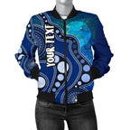 custom-text-aboriginal-womens-bomber-jackets-australia-indigenous-flag-circle-dot-painting-art-blue