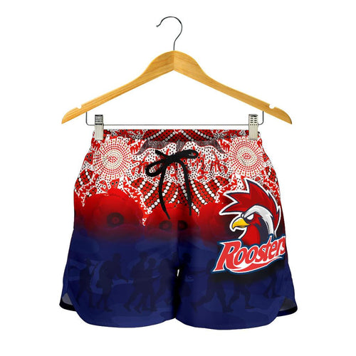 Roosters All Over Print Women's Shorts Anzac Day Aboriginal - Vibe Hoodie