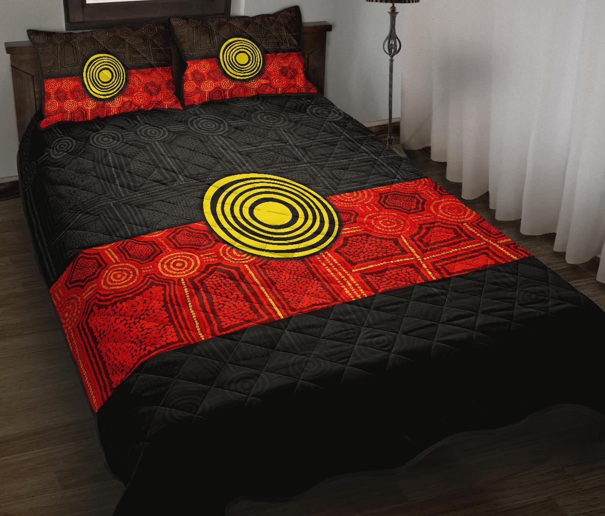 aboriginal-quilt-bed-set-aussie-indigenous-flag