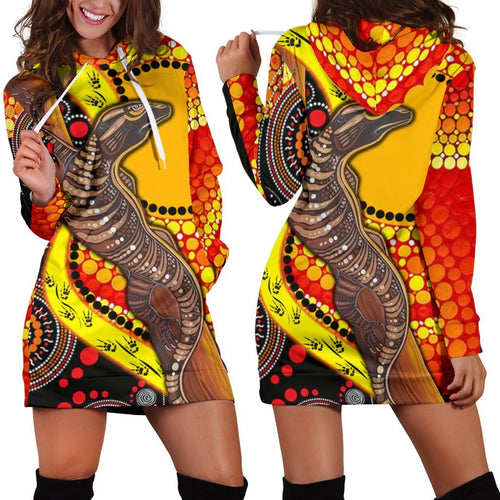 hoodie-dress-australian-aboriginal-dot-painting-sun-and-lizard