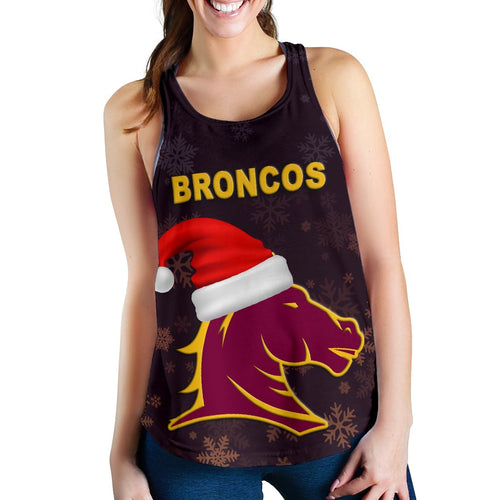 Brisbane Women Racerback Tank Broncos Christmas - Vibe Hoodie