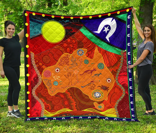 premium-quilt-australia-map-aboriginal-pattern