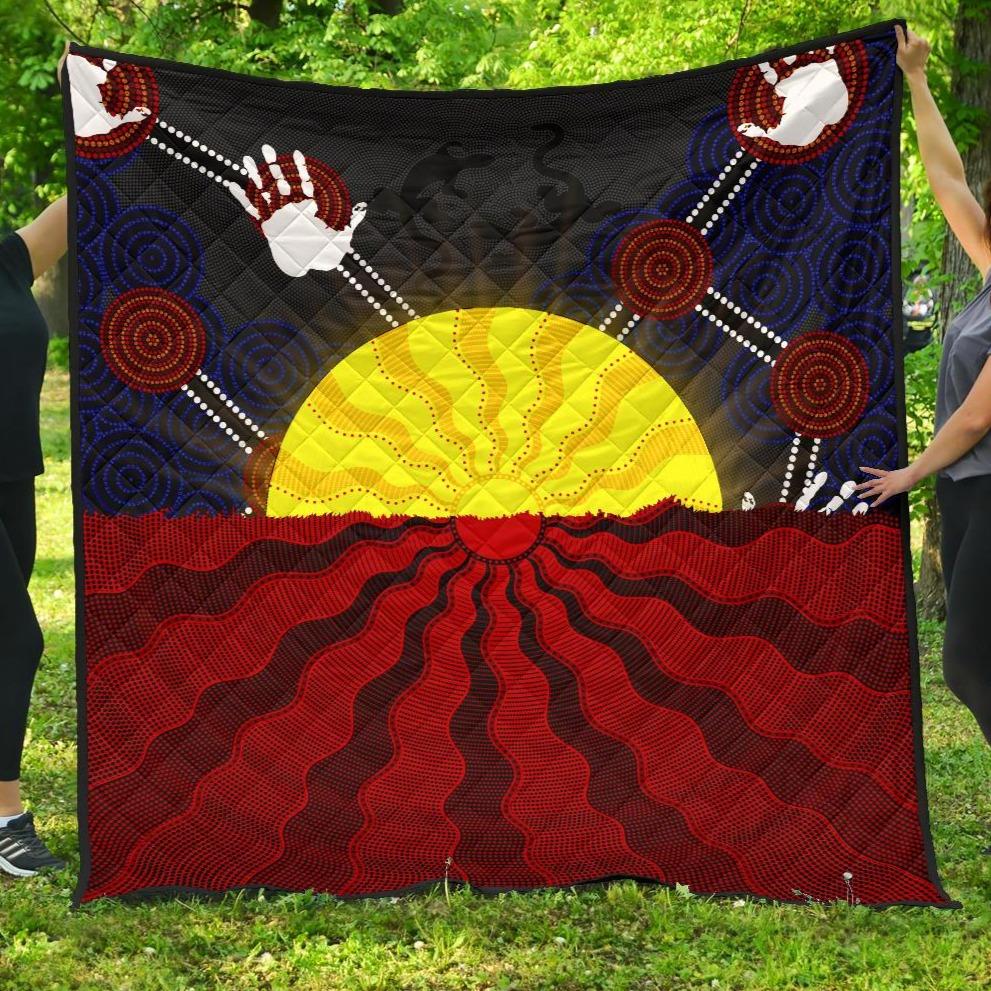 aboriginal-premium-quilt-aboriginal-lives-matter-flag-sun-dot-painting